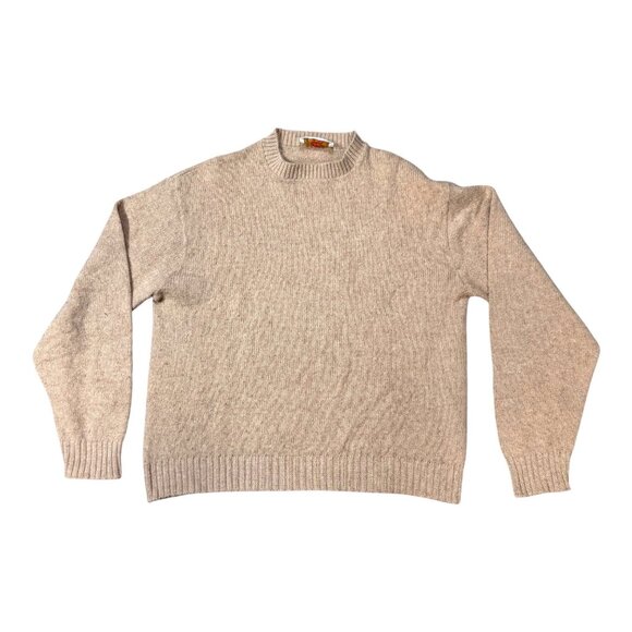 Vintage Men’s Size XL Dad Sweater Old Money Preppy Jantzen Beige Grandpa READ - Picture 1 of 5